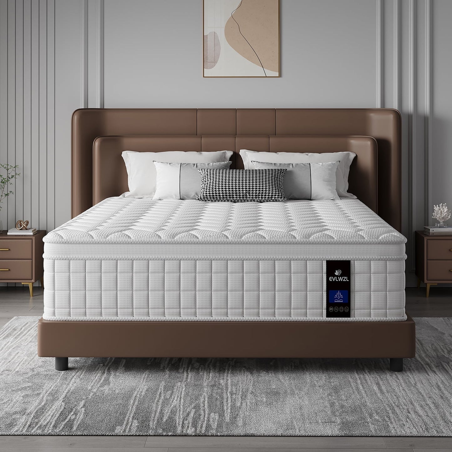 10" Comfort Foam and Pocket Spring Hybrid Mattress, Adult, Queen