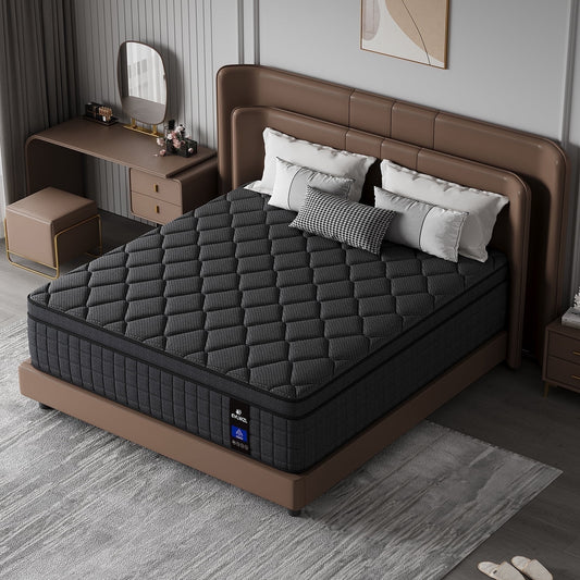 8" King Mattress Hybrid Mattress CertiPUR-US Certified Memory Foam Pocket Spring Mattress in a Box