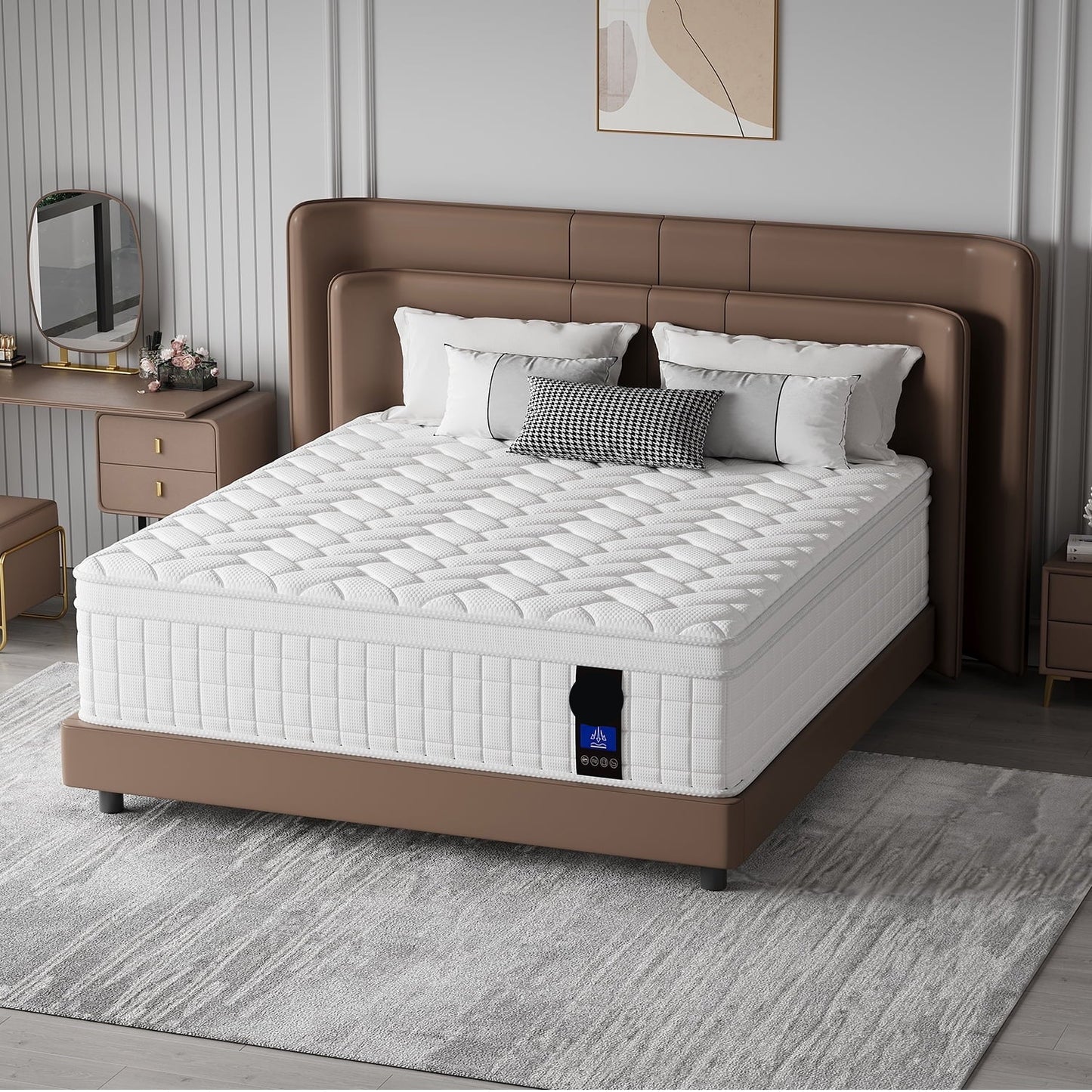 10" Comfort Foam and Pocket Spring Hybrid Mattress, Adult, Queen